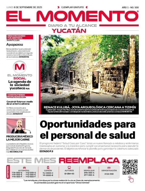 Portada de El Momento Yucatan