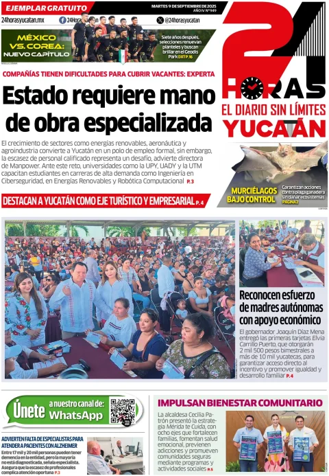 Portada de 24 Horas Yucatan