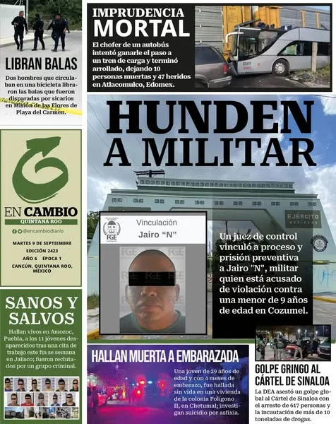 Portada de En Cambio - Quintana Roo (contraportada)
