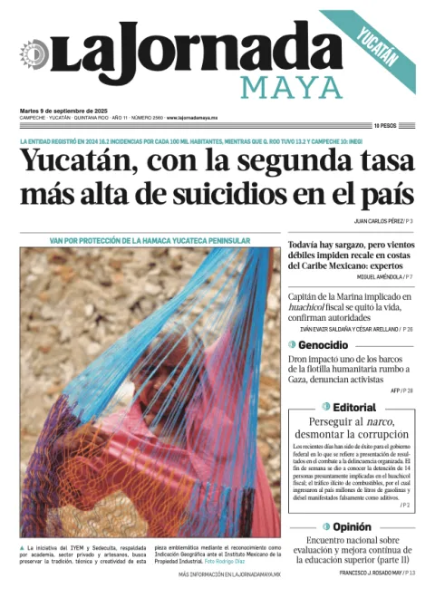 Portada de La Jornada Maya Yucatán