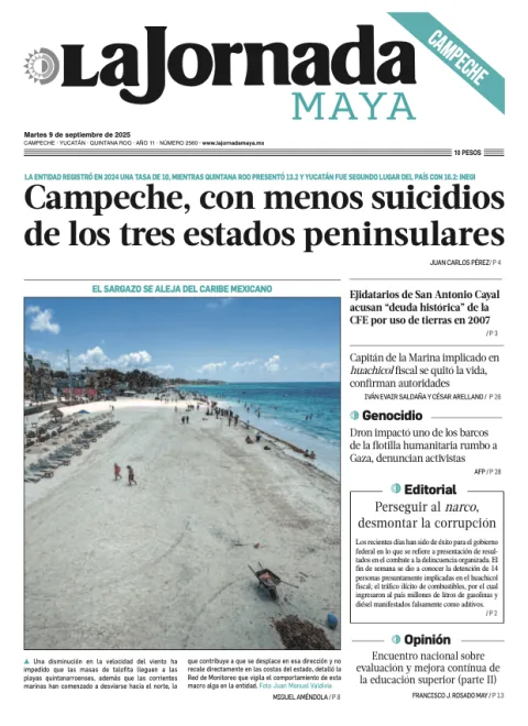 Portada de La Jornada Maya Campeche