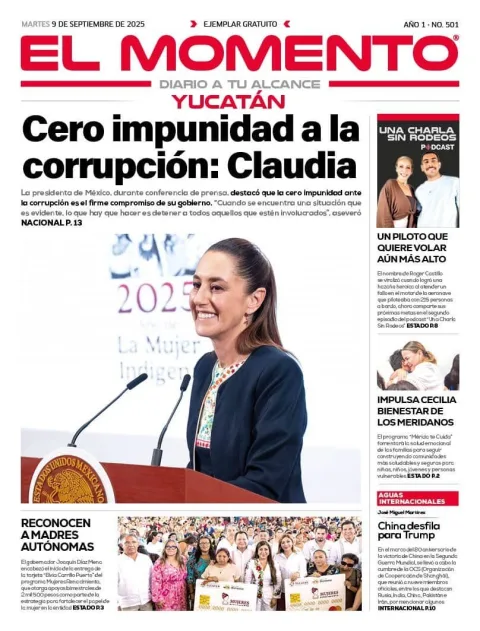 Portada de El Momento Yucatan