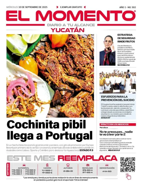 Portada de El Momento Yucatan