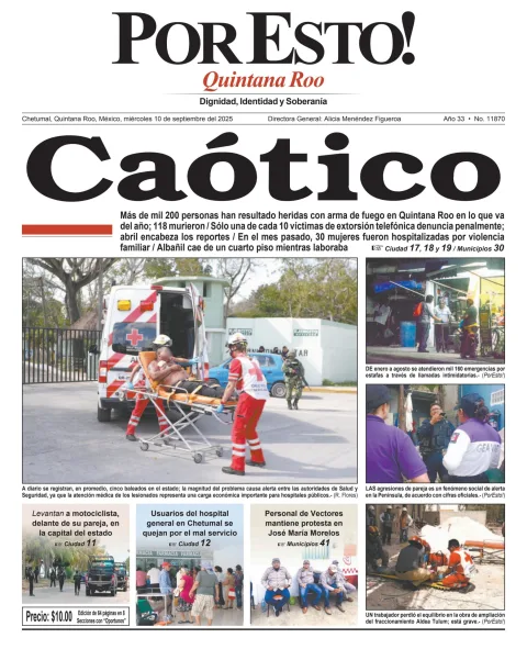 Portada de Por Esto (quintana Roo Chetumal)