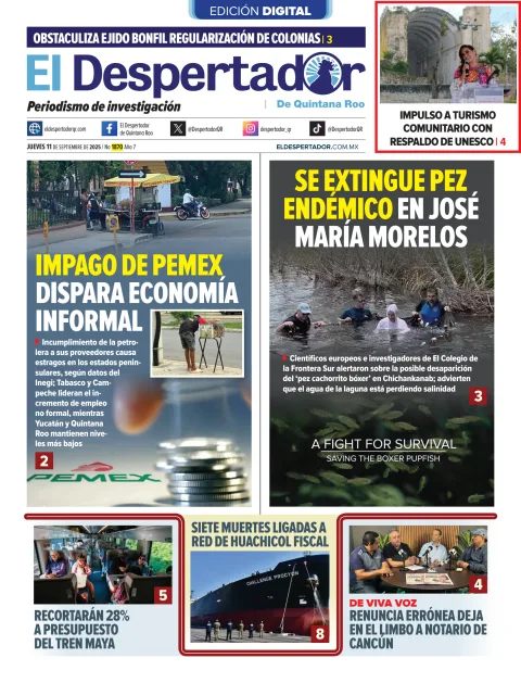 Portada de El Despertador de Quintana Roo