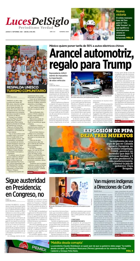 Portada de Luces del Siglo
