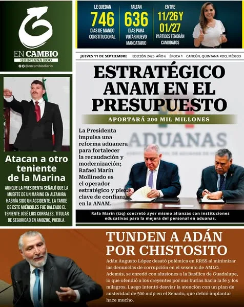 Portada de En Cambio - Quintana Roo (portada)