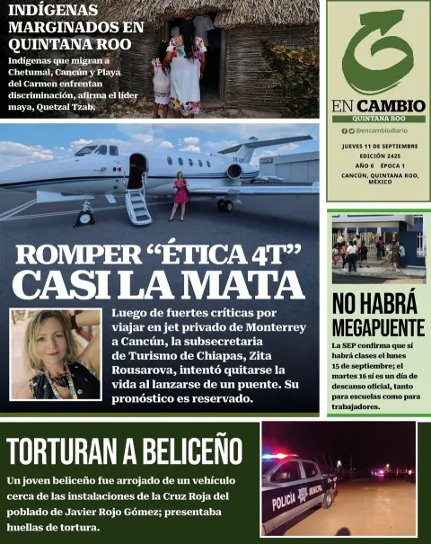 Portada de En Cambio - Quintana Roo (contraportada)