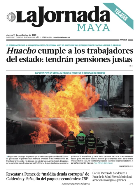Portada de La Jornada Maya Yucatán
