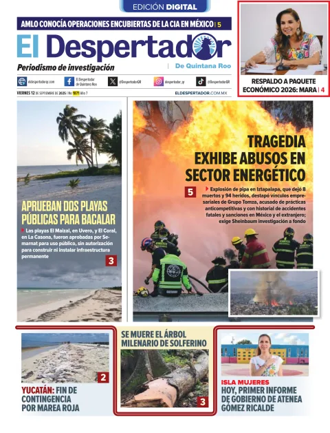Portada de El Despertador de Quintana Roo