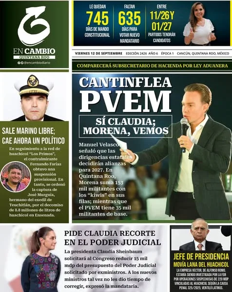 Portada de En Cambio - Quintana Roo (portada)