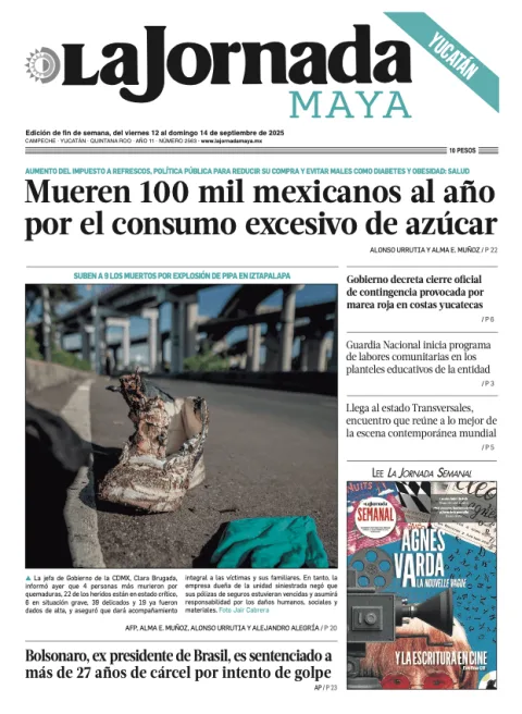 Portada de La Jornada Maya Yucatán