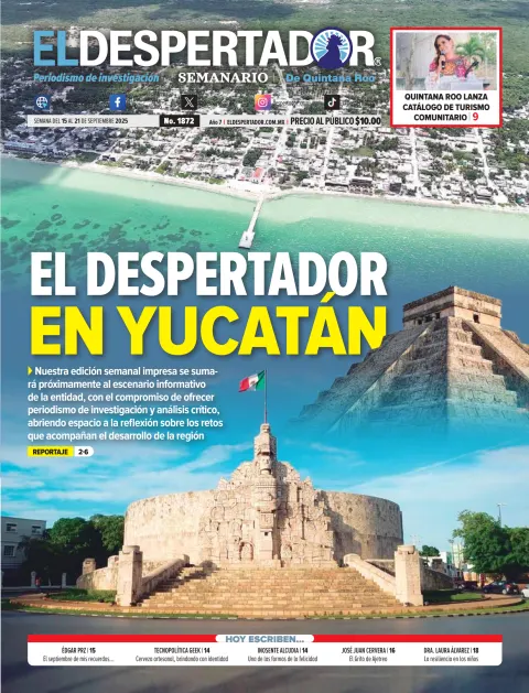 Portada de El Despertador de Quintana Roo