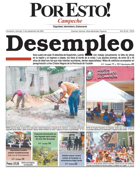 Portada de Por Esto (campeche)