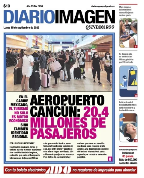 Portada de Diario Imagen Quintana Roo