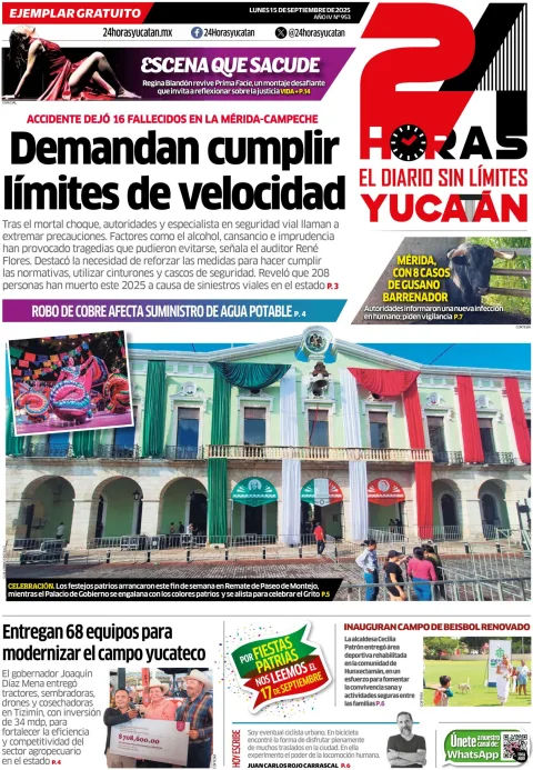 Portada de 24 Horas Yucatan