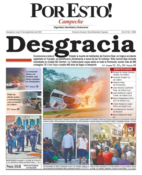 Portada de Por Esto (campeche)