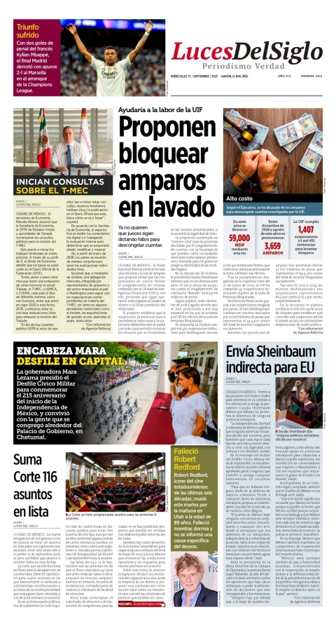 Portada de Luces del Siglo