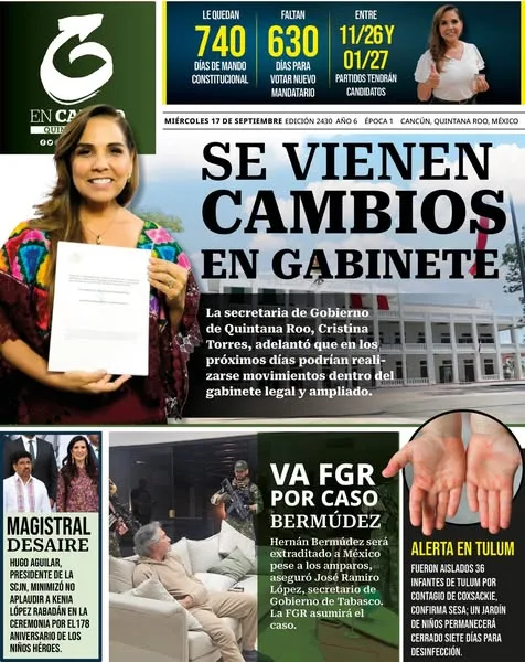 Portada de En Cambio - Quintana Roo (portada)