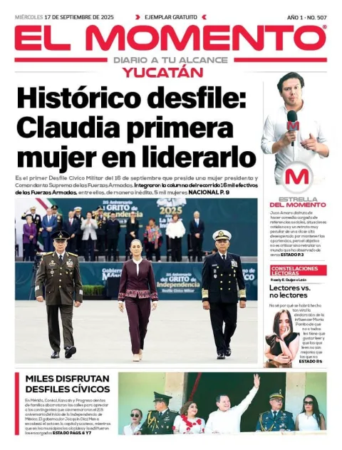 Portada de El Momento Yucatan