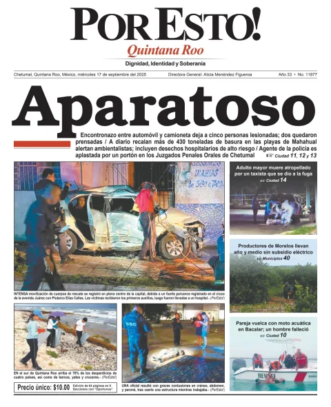 Portada de Por Esto (quintana Roo Chetumal)