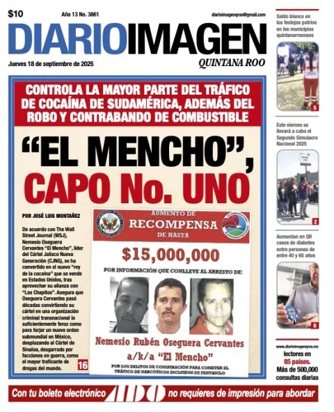 Portada de Diario Imagen Quintana Roo