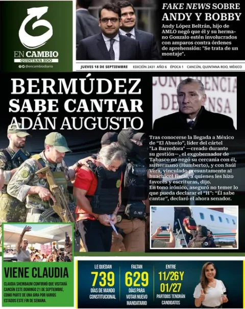 Portada de En Cambio - Quintana Roo (portada)