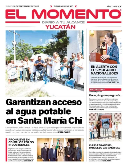 Portada de El Momento Yucatan