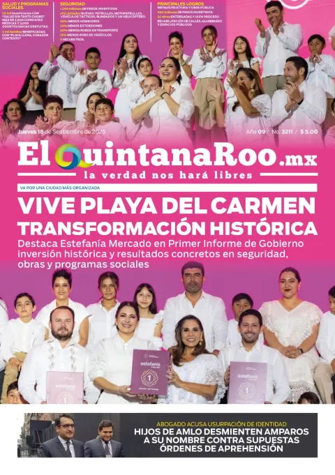 Portada de El Quintana Roo (portada)