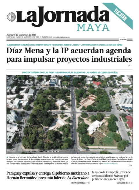 Portada de La Jornada Maya Yucatán
