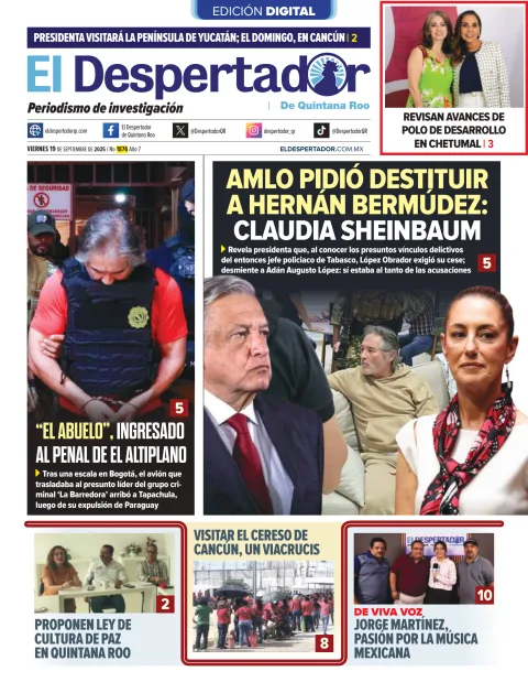 Portada de El Despertador de Quintana Roo