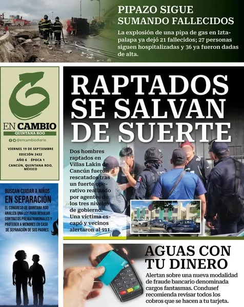 Portada de En Cambio - Quintana Roo (contraportada)