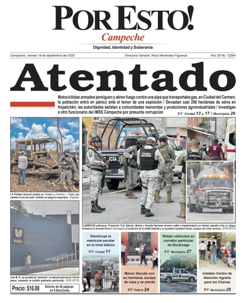 Portada de Por Esto (campeche)