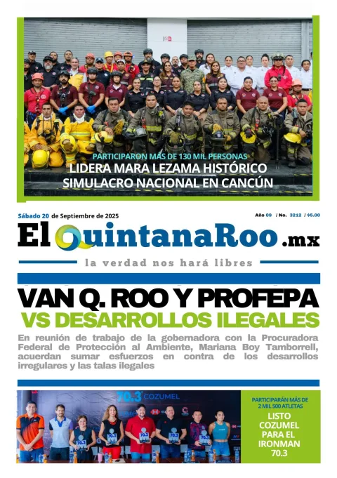 Portada de El Quintana Roo (portada)