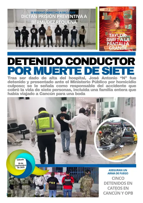 Portada de El Quintana Roo (contraportada)
