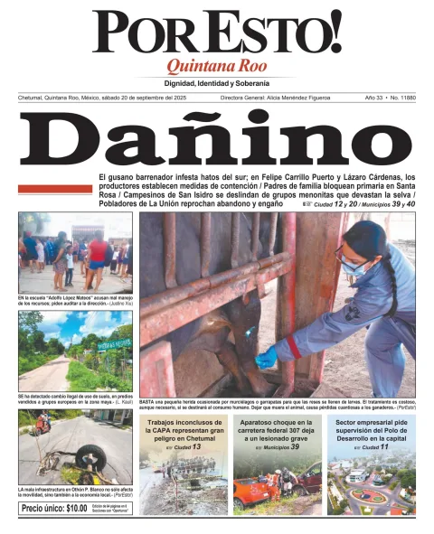 Portada de Por Esto (quintana Roo Chetumal)