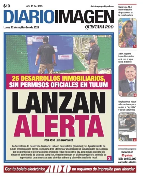 Portada de Diario Imagen Quintana Roo