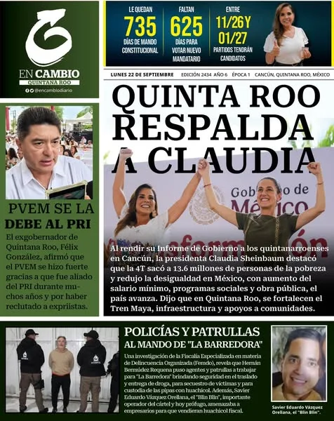 Portada de En Cambio - Quintana Roo (portada)