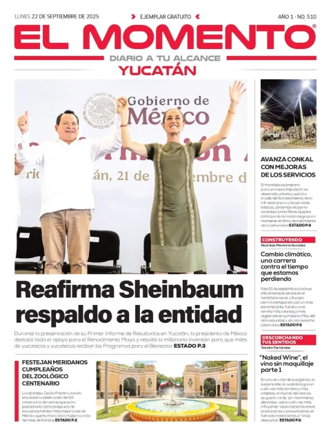 Portada de El Momento Yucatan