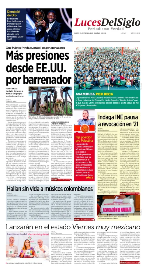 Portada de Luces del Siglo