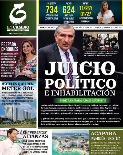 Portada de En Cambio - Quintana Roo (portada)