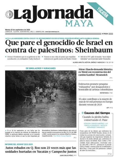 Portada de La Jornada Maya Yucatán