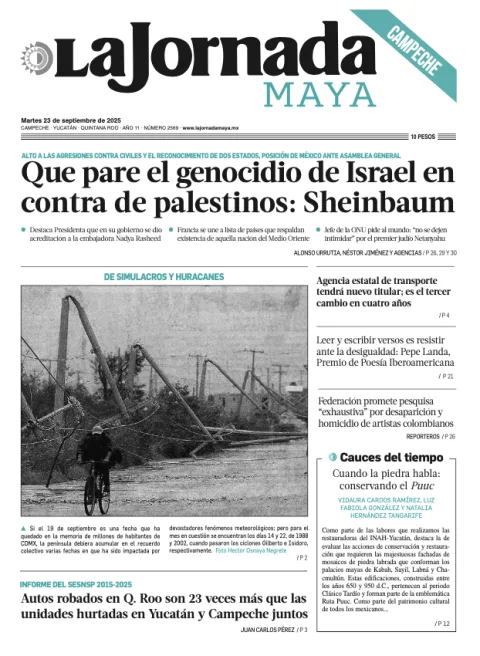Portada de La Jornada Maya Campeche