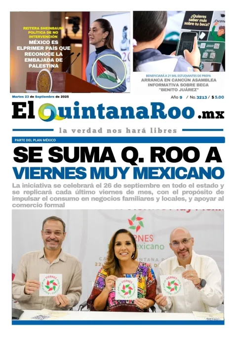 Portada de El Quintana Roo (portada)
