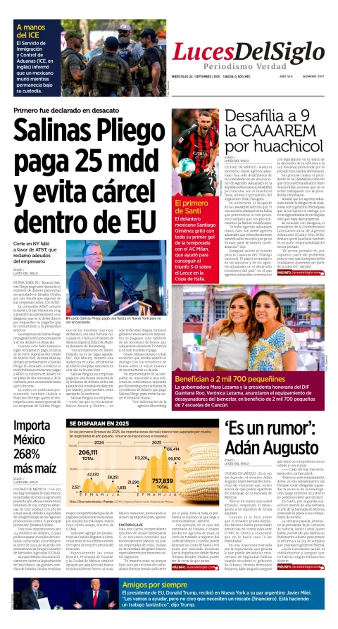Portada de Luces del Siglo