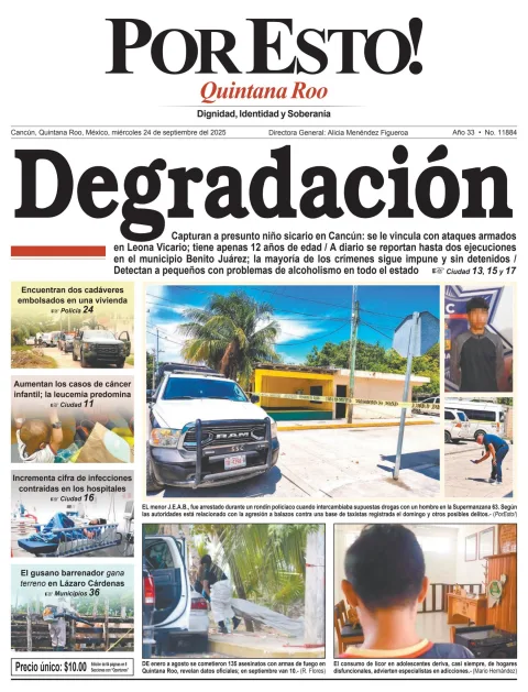 Portada de Por Esto (quintana Roo Cancun)