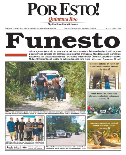 Portada de Por Esto (quintana Roo Chetumal)