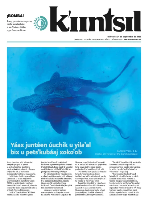 Portada de La Jornada - Kiintsil del miércoles, 24 de septiembre de 2025