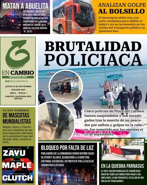 Portada de En Cambio - Quintana Roo (contraportada)