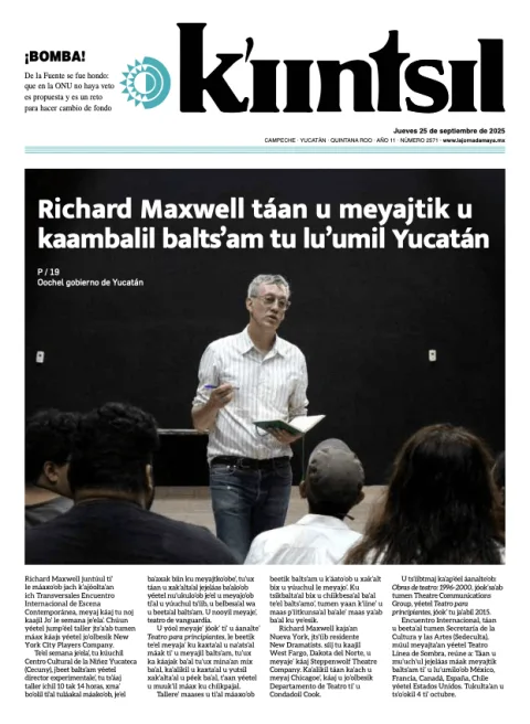 Portada de La Jornada - Kiintsil del jueves, 25 de septiembre de 2025